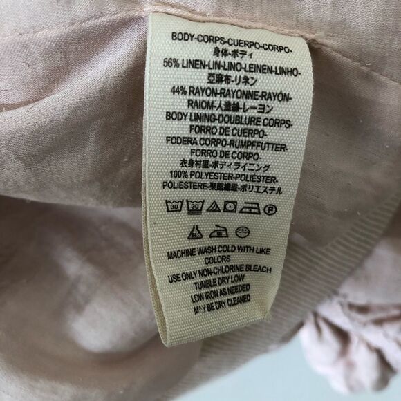 Free PEOPLE - Ruched Linen Bomber Jacket - Picture 8 of 8